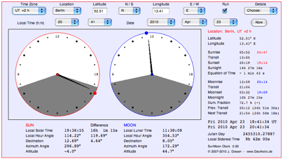 lunar time clock