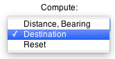 destination and bearing