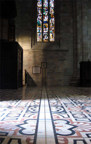 meridian line milan cathedral