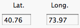 latitude
                longitude